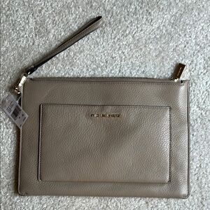 Michael Kors Truffle Leather Zip Pouch